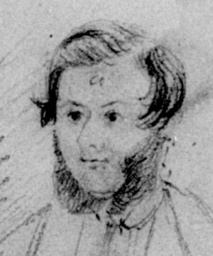 William Bennett Edmonds (a drawing from Elizabeth's scrapbook, in the archives of the SA State Library, thought to be William)